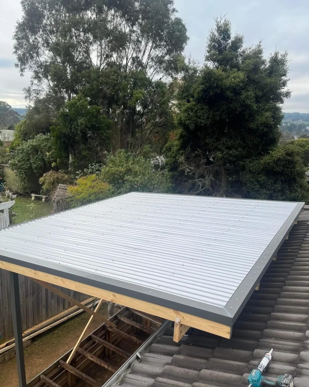 Brand new metal roof