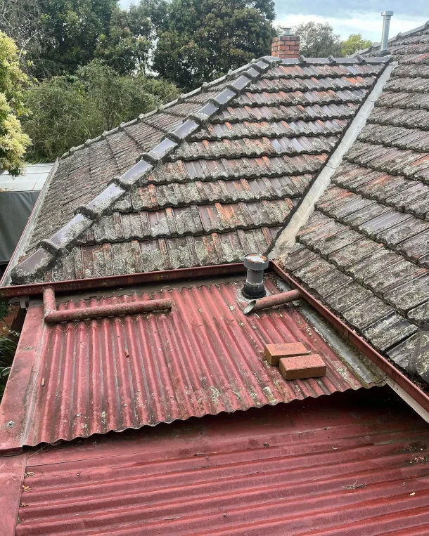 Metal Roof Before